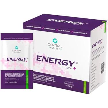 Imagem de Energy ATP+ Limão Sem Xilitol Caixa com 30 sachês de 10g Central Nutrition