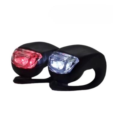 Imagem de Kit Lanterna Para Bicicleta Dianteiro E Traseiro - Sinalizador De SegurançA Para Bike - Farol Frontal E Luz Traseira