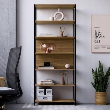 Imagem de Estante 87cm X 211,5cm com 6 Prateleiras e Estrutura Metálica Industri