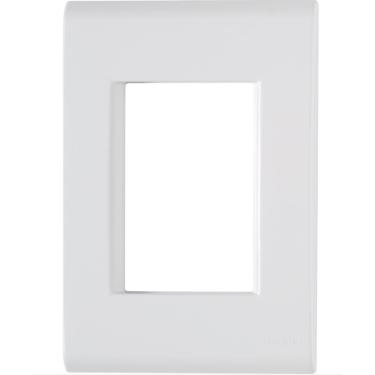 Imagem de Kit 8 Placa 3 Postos Juntos 4x2 Tramontina Liz Branca