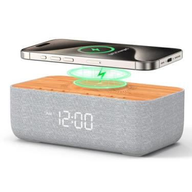 Imagem de Despertador de carregamento sem fio REACHER R9WG 15W com som