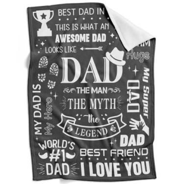 Imagem de Cobertor Inkart Best Dad Ever for Dad, presente de aniversário de Nata