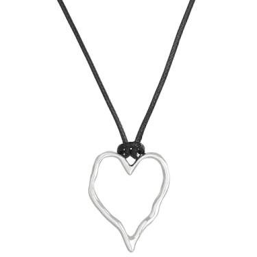 Imagem de Colar feminino boêmio, pingente de ouro grosso, joia ocidental, colar com pingente longo, gargantilha de couro chique caubói, roupas de concerto country, presentes de Natal, presentes de amizade