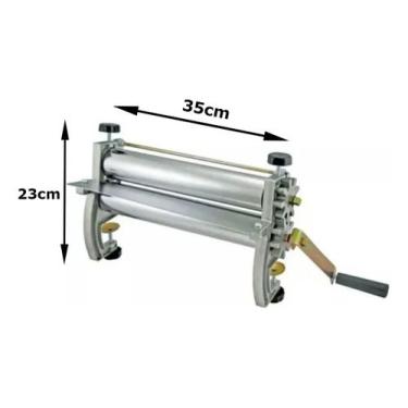 Imagem de Cilindro Manual De Massa Mirella 35cm Aluminio - Malta Full Massas Ref