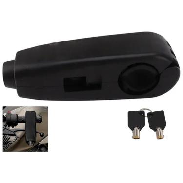 Imagem de Trava De Manete Moto Manopla Guidao Freio Embreagem Cadeado Antifurto Acelerador Motocicleta Bicicleta Bike Proteçao