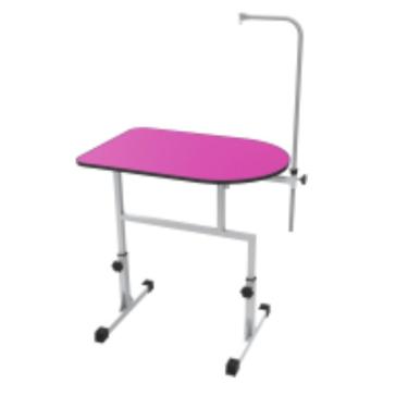 Imagem de Mesa Para Tosa Móvel Minag Rosa Com Girafa