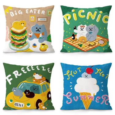 Imagem de Capa de almofada Dopamine Mood Boosting Animal Series 35x35cm