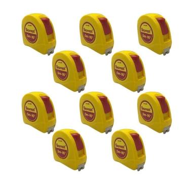 Imagem de Kit 10 Trenas De Bolso 5m Série Kts Starrett Kts34-5me – Precisa, Resistente E Profissional