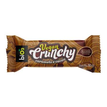 Imagem de Barra de Cereal Sabor Caramelo e Cacau Vegan Crunchy biO2 28g