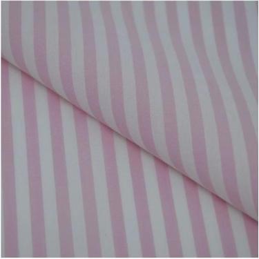 Imagem de Tecido Tricoline Listrado Fio Tinto - Listras 5 mm - Rosa Barbie - Ide