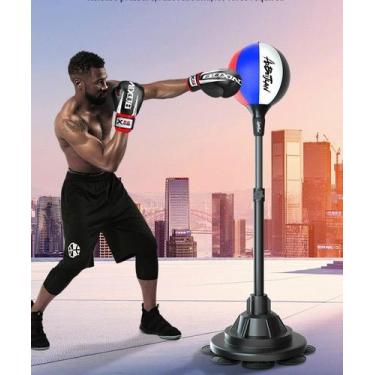 Imagem de Saco De Pancada Bola Vai E Vem De Chao Antiestresse 8 Ventosa