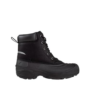 Imagem de Ice Fields Kayden 2 Botas masculinas de inverno, quentes, isoladas, impermeáveis, com cadarço frontal, Preto, 44
