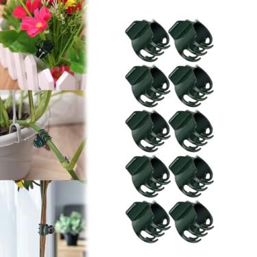Imagem de Clipes de suporte de plantas de plástico 10/20 peças - Clipes de caule de orquídea para videira, vegetais e ramos de flores, ferramentas de fixação de jardim para amarrar e agrupar plantas (10 peças)