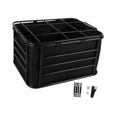 Imagem de KiBcsLic Cesto traseiro para bicicleta, bagageiro para bicicleta, organizador para diversos objetos, transportador para cães, cesto de armazenamento para