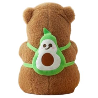 Imagem de Capivara de Pelúcia 23 cm – Bicho de Pelúcia Macio e Antialérgico Capybara filó Toys (Capivara Mochila Sorriso)