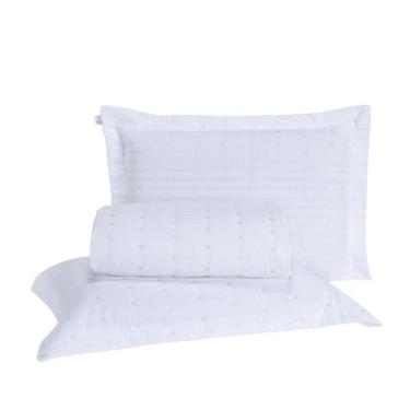 Imagem de Kit Cobre Leito Casal Padrão 3 Peças Bordado Urbany Hipercal 400 Fios 