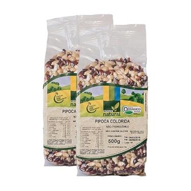 Imagem de Kit 2X: Milho de Pipoca Colorida Orgânico Coopernatural 500g