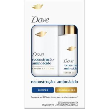 Imagem de Kit Shampoo 350ml + Condicionador Dove Reconstrução+ Aminoácido Expert