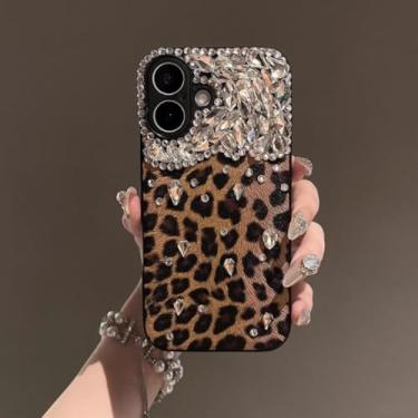 Imagem de HTVJFXCapa protetora estampada para iPhone 16 Pro (Para iPhone 16 Pro/Marrom Escuro)