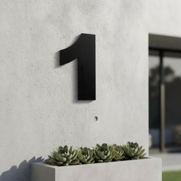 Imagem de Número 1 Preto Residencial Premium em ACM - CONCEPT METAIS