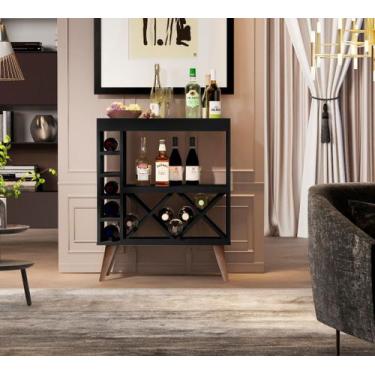 Imagem de Aparador Adega Malu Ambiente Retro Pés Palito Decore Cores - JM Casa d