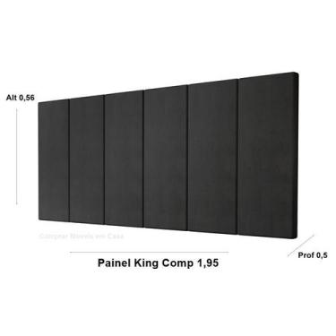 Imagem de Painel Cabeceira Box Million King 1,95 Cores - JM Casa dos Moveis, Pre