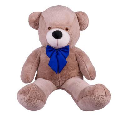 Imagem de Urso Teddy Gigante 1,40M LuckBaby - 226, Avelã azul