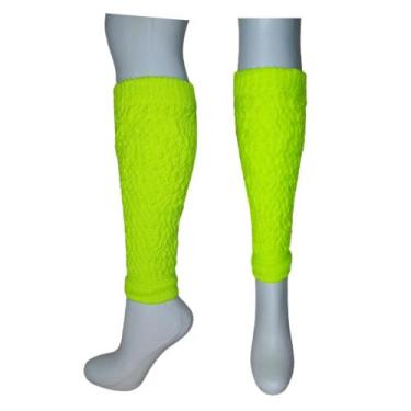 Imagem de 1 Par Meia Polaina Colorida Feminina Fitness Ginástica Treino Aeróbica