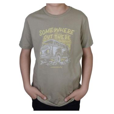 Imagem de Camiseta Juvenil Menino King&joe Malha Kombi Marrom CA11042-Masculino