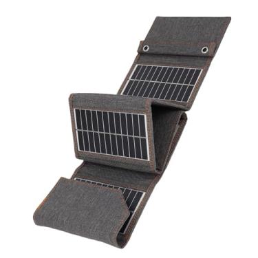 Imagem de Marhynchus Painel Solar Dobrável Carregador Solar Portátil 16W Silício Monocristalino Com Saída USB para Acampamento Ao Ar Livre, Caminhadas, Viagens, Carregamento de Emergência