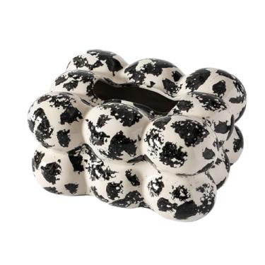 Imagem de Porta-toalhas de papel Caixa de lenços de cerâmica criativa para sala de estar caixa de lenços de papel caixa de guardanapo doméstico ornamentos recipiente de lenços