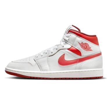 Imagem de Nike Tênis masculino Air Jordan 1 Mid SE, Vela vermelha com duna de lagosta branca, 41