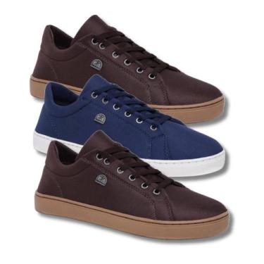 Imagem de Kit 3 Tênis Masculino Casual Ultra Confortável e Resistente - Bless Ac