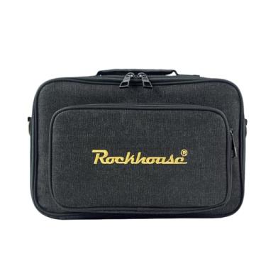 Imagem de Yunhgft Bolsa para Pedais de Efeitos de Guitarra, Bolsa de Armazenamento Multifuncional com Forro de Veludo, Lona Ao Desgaste E Zíper, Preto, S
