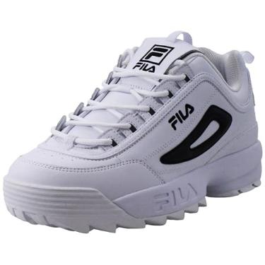 Imagem de Fila Tênis masculino Strada Disruptor, Branco/Preto, 40