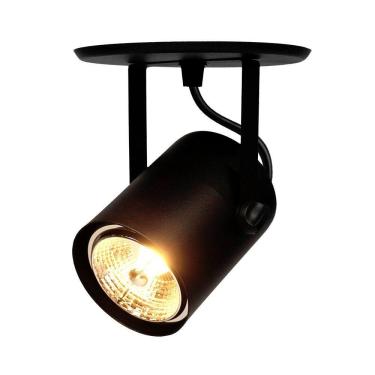 Imagem de Spot De Sobrepor Direcionável Cannon Ar70 Redondo Taschibra Preto