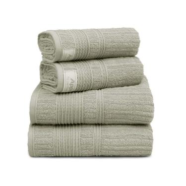 Imagem de Jogo De Toalha De Banho Sonata, 100% Algodão Penteado Premium, 4 Peças