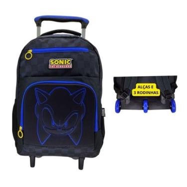 Imagem de Mochila De Rodinha Sonic 49852 - Luxcel, Azul/Preto, Único