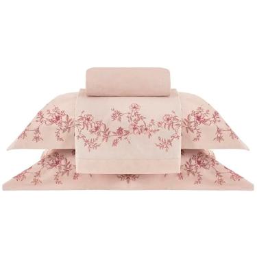 Imagem de Jogo de Cama Buddemeyer Olga 200 Fios Queen Rosa