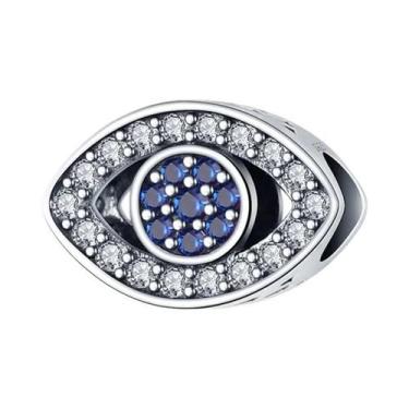 Imagem de Berloques De Prata 925 Olho Do Diabo Femininos Para Pulseiras Qikaola 