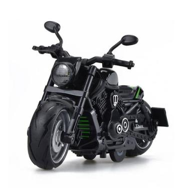 Imagem de Motocicleta de brinquedo fundida sob pressão Harley Black Inertia para