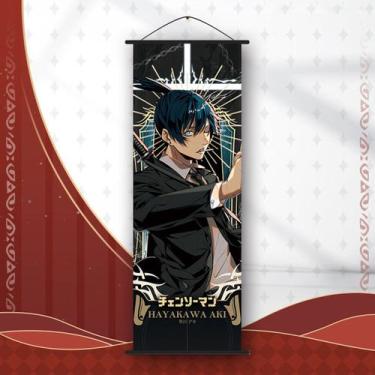 Imagem de Pôsteres de pintura de parede em tela Anime Chainsaws Mans - yiweisai