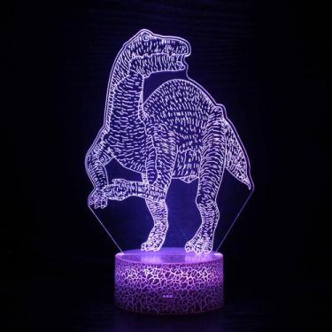 Imagem de Controle remoto 3D colorido Night Light Dinosaur Touch Atmos - Taiyuan