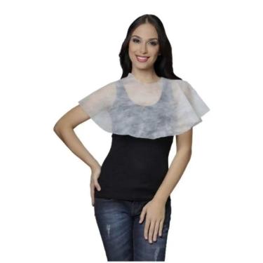 Imagem de Penteador Descartável Em Tnt Com Fita Dupla Face 9205 Santa Clara