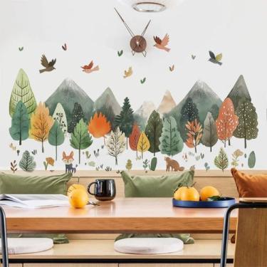 Imagem de Adesivos de parede Green Plant Rodapé removível em PVC 40x88cm - yiwei