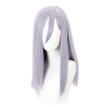 Imagem de Peruca Cosplay Ivy Warrington Anime Sintética Roxa Cinza 50cm - taiyua