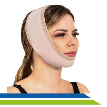 Imagem de Máscara Faixa para Lipo Mentoniana (de Papada) - New Form, Bege, G