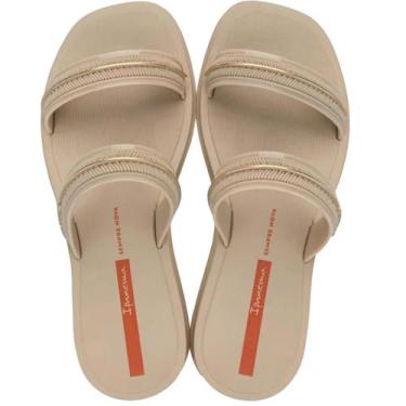 Imagem de Chinelo feminino ipanema glow slide 27400, 37, Bege, Dourado