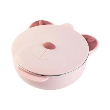 Imagem de Prato Dividido Para Bebês Com Base De Sucção, Bandeja Térmica Antiderr