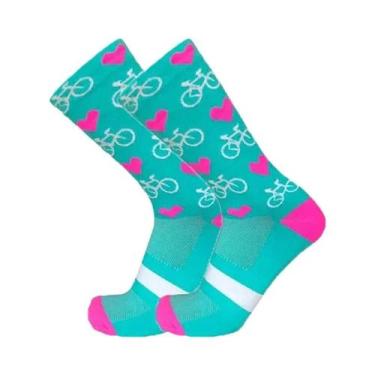 Imagem de Meias Esportivas Masculinas E Femininas, Malha Elástica De Secagem Ráp